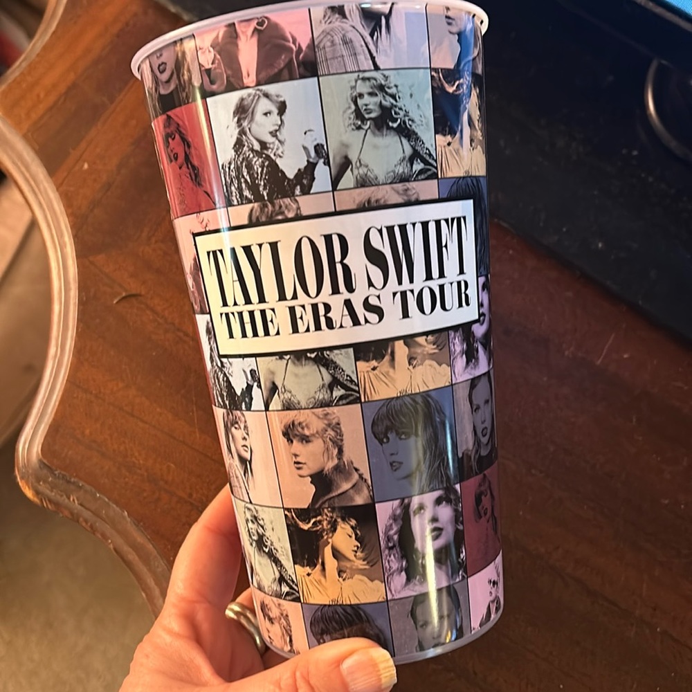 Large plastic Taylor Swift cup